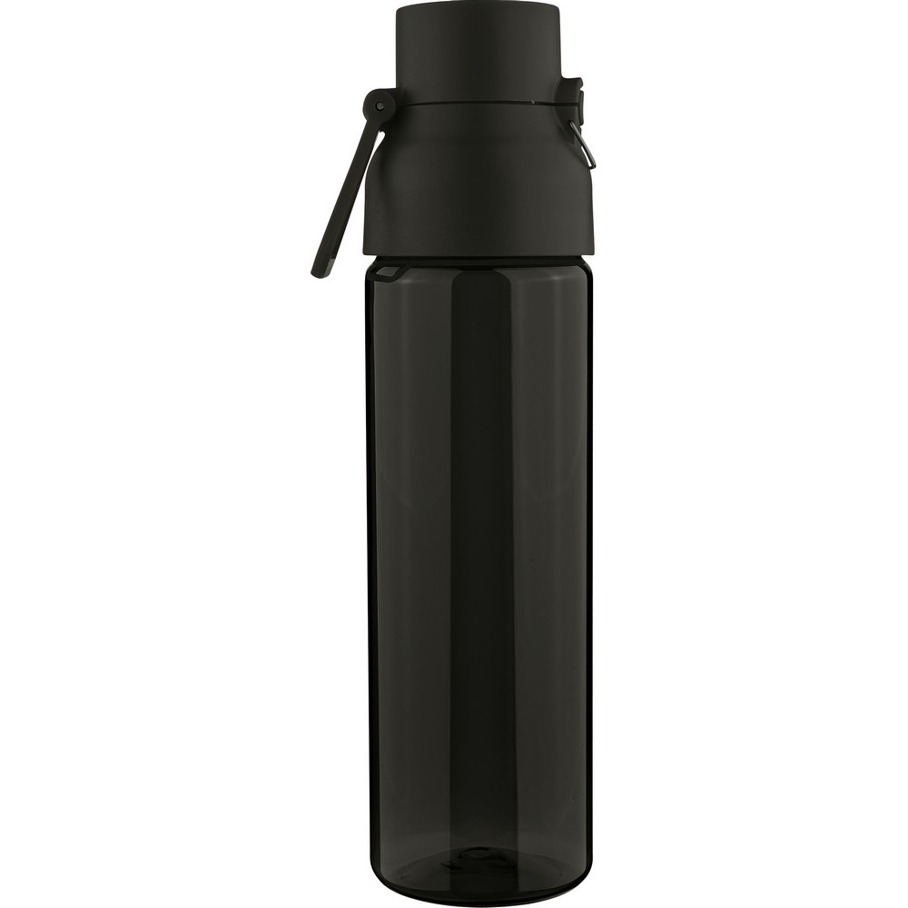 Butelka sportowa 750 ml z nadrukiem Twojego logo, materiał: metal, pp, silikon, tritan, kolor: czarny Butelka sportowa 750 ml z nadrukiem Twojego logo, materiał: metal, pp, silikon, tritan, kolor: czarny