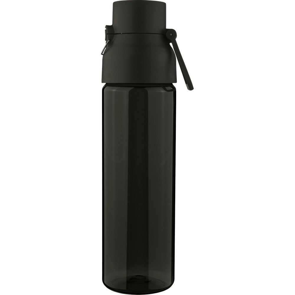 Butelka sportowa 750 ml z nadrukiem Twojego logo, materiał: metal, pp, silikon, tritan, kolor: czarny Butelka sportowa 750 ml z nadrukiem Twojego logo, materiał: metal, pp, silikon, tritan, kolor: czarny