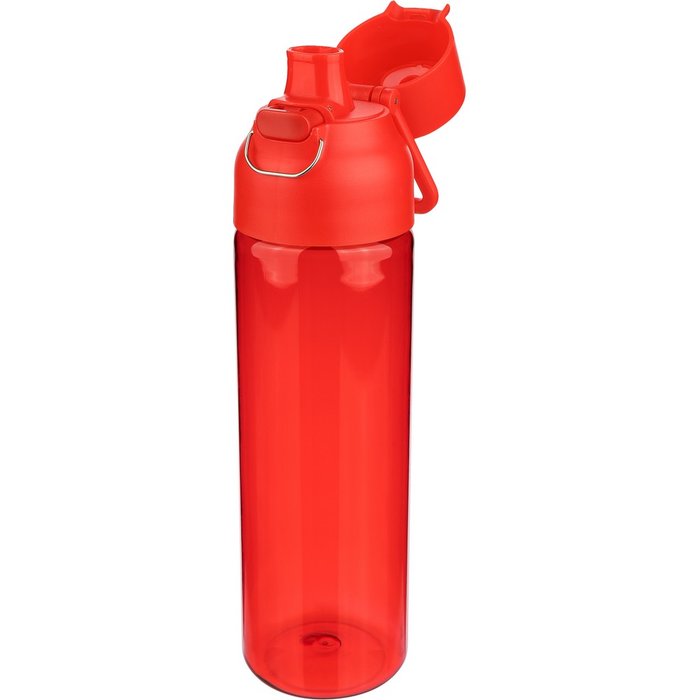 Butelka sportowa 750 ml z nadrukiem Twojego logo, materiał: metal, pp, silikon, tritan, kolor: czerwony Butelka sportowa 750 ml z nadrukiem Twojego logo, materiał: metal, pp, silikon, tritan, kolor: czerwony