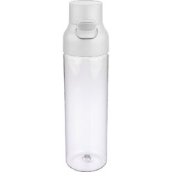 Butelka sportowa 750 ml z nadrukiem Twojego logo, materiał: metal, pp, silikon, tritan, kolor: biały