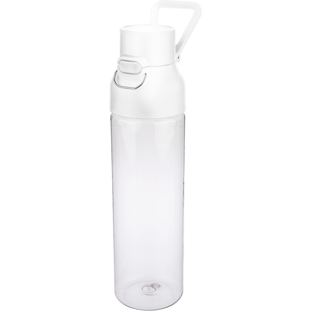 Butelka sportowa 750 ml z nadrukiem Twojego logo, materiał: metal, pp, silikon, tritan, kolor: biały Butelka sportowa 750 ml z nadrukiem Twojego logo, materiał: metal, pp, silikon, tritan, kolor: biały
