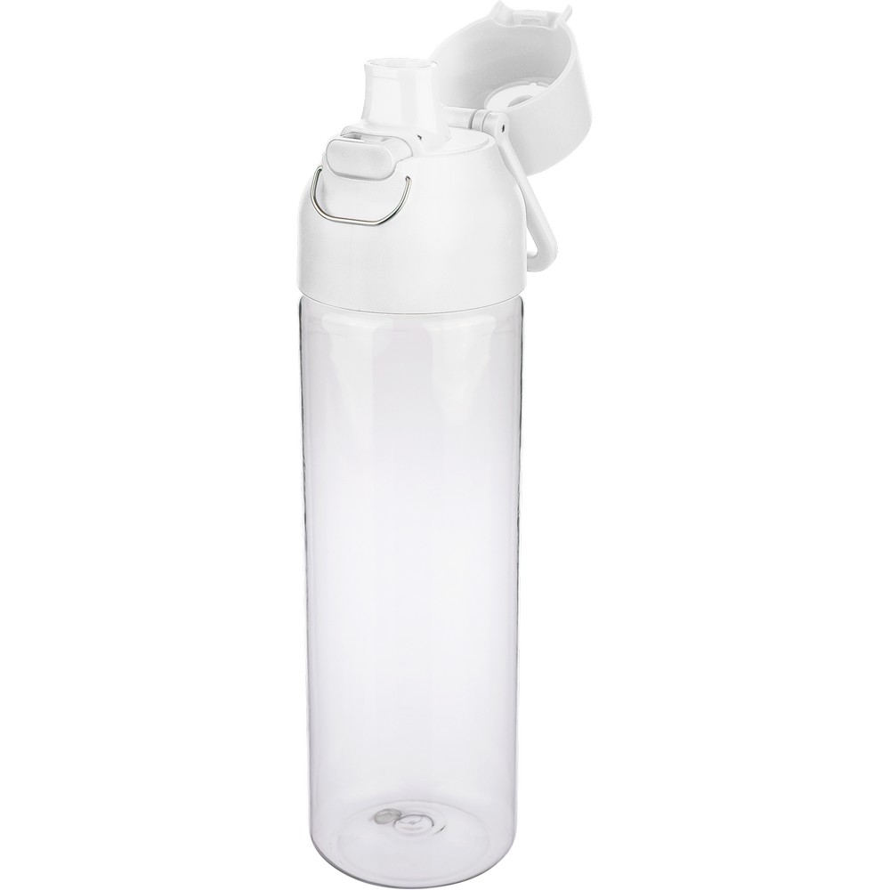Butelka sportowa 750 ml z nadrukiem Twojego logo, materiał: metal, pp, silikon, tritan, kolor: biały Butelka sportowa 750 ml z nadrukiem Twojego logo, materiał: metal, pp, silikon, tritan, kolor: biały