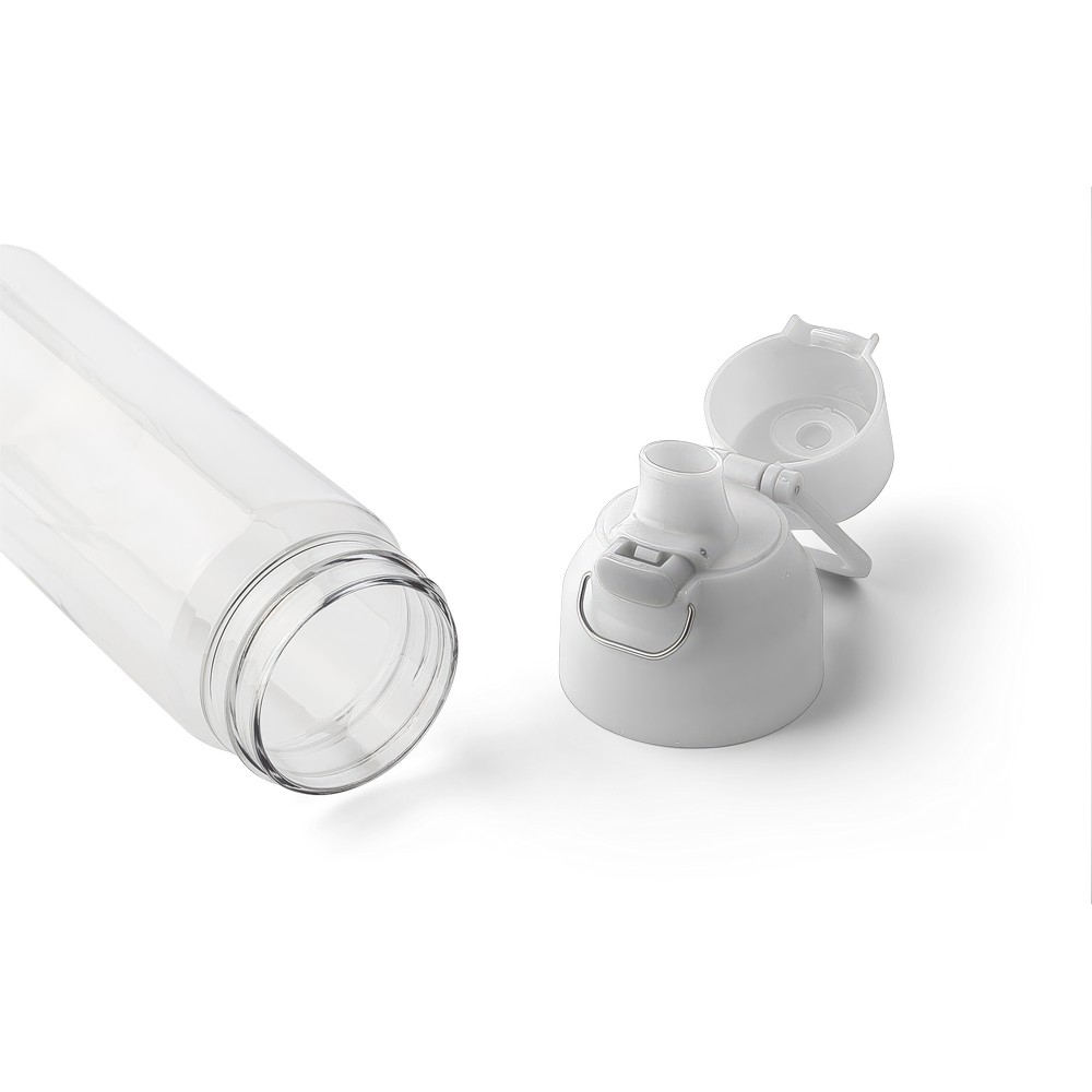 Butelka sportowa 750 ml z nadrukiem Twojego logo, materiał: metal, pp, silikon, tritan, kolor: biały Butelka sportowa 750 ml z nadrukiem Twojego logo, materiał: metal, pp, silikon, tritan, kolor: biały