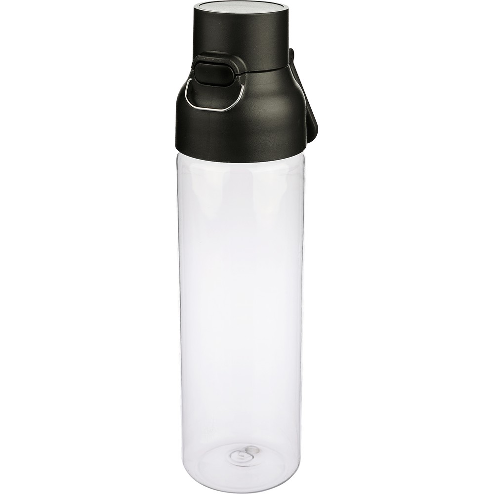 Butelka sportowa 750 ml z nadrukiem Twojego logo, materiał: metal, pp, silikon, tritan, kolor: czarny Butelka sportowa 750 ml z nadrukiem Twojego logo, materiał: metal, pp, silikon, tritan, kolor: czarny