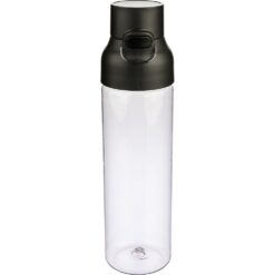 Butelka sportowa 750 ml z nadrukiem Twojego logo, materiał: metal, pp, silikon, tritan, kolor: czarny