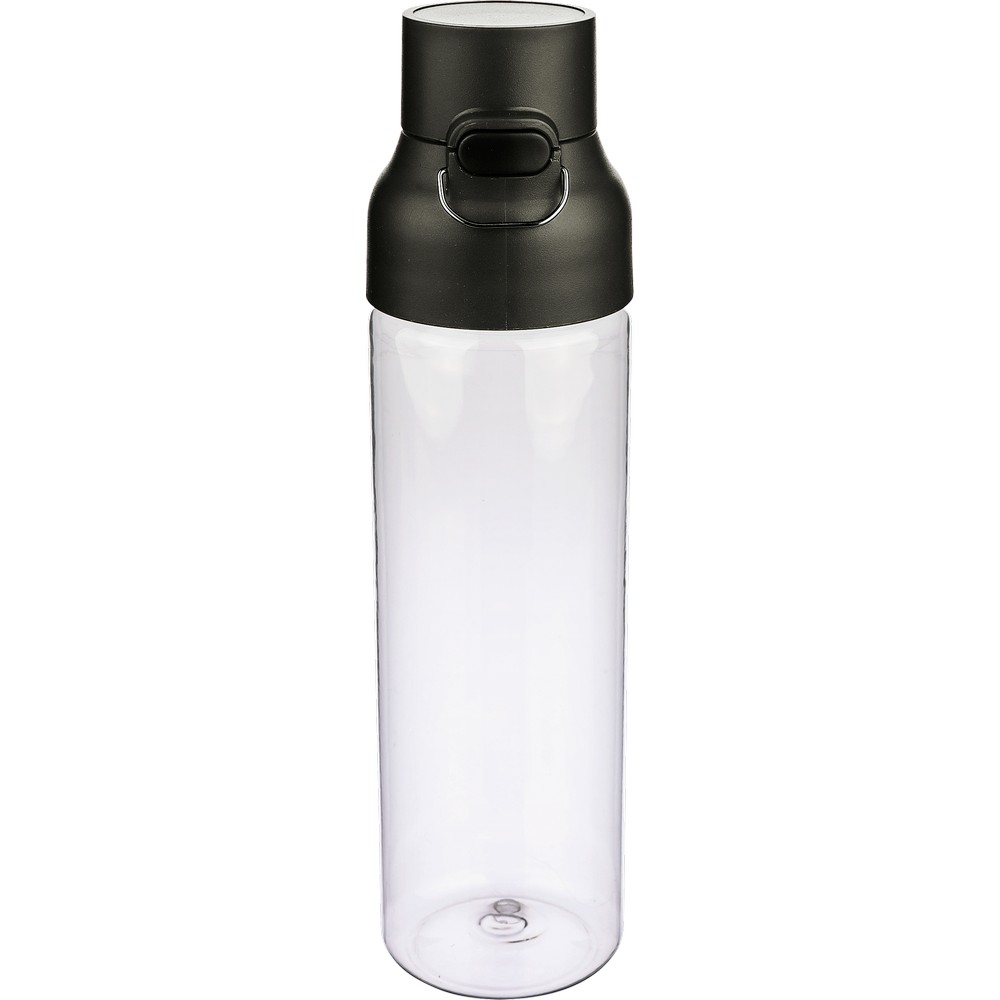Butelka sportowa 750 ml z nadrukiem Twojego logo, materiał: metal, pp, silikon, tritan, kolor: czarny Butelka sportowa 750 ml z nadrukiem Twojego logo, materiał: metal, pp, silikon, tritan, kolor: czarny