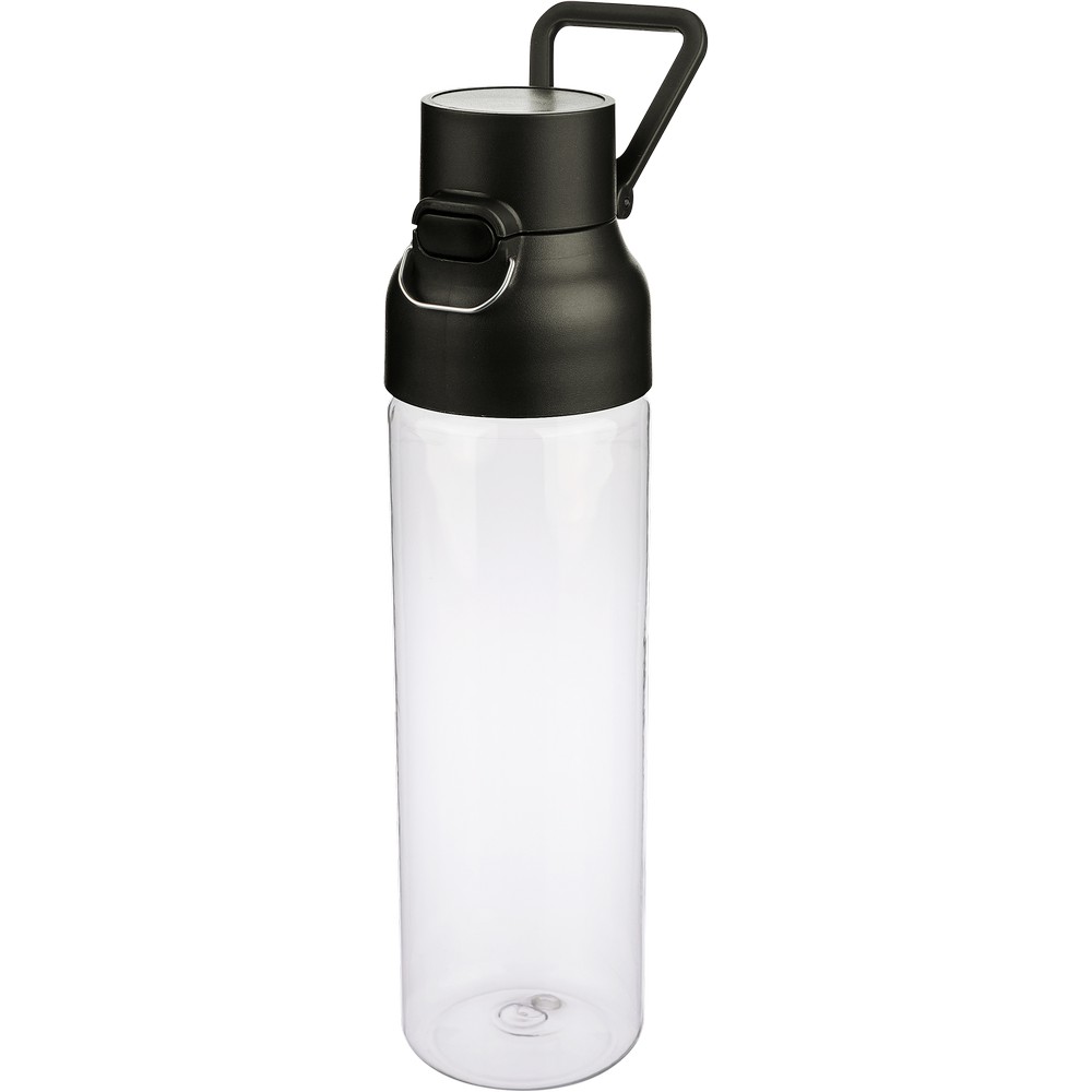 Butelka sportowa 750 ml z nadrukiem Twojego logo, materiał: metal, pp, silikon, tritan, kolor: czarny Butelka sportowa 750 ml z nadrukiem Twojego logo, materiał: metal, pp, silikon, tritan, kolor: czarny