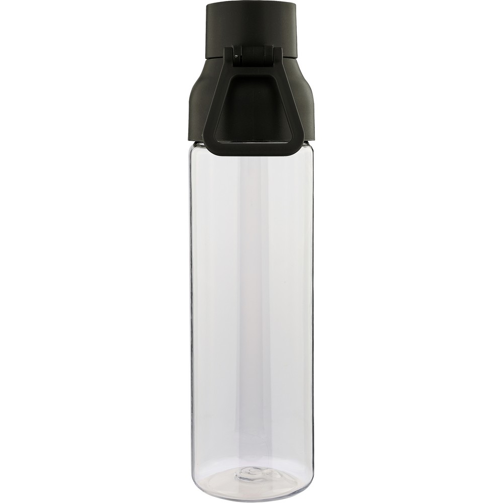 Butelka sportowa 750 ml z nadrukiem Twojego logo, materiał: metal, pp, silikon, tritan, kolor: czarny Butelka sportowa 750 ml z nadrukiem Twojego logo, materiał: metal, pp, silikon, tritan, kolor: czarny