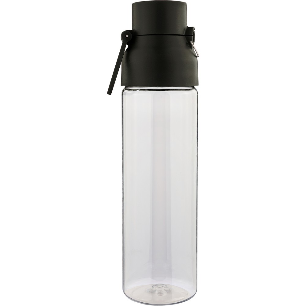 Butelka sportowa 750 ml z nadrukiem Twojego logo, materiał: metal, pp, silikon, tritan, kolor: czarny Butelka sportowa 750 ml z nadrukiem Twojego logo, materiał: metal, pp, silikon, tritan, kolor: czarny