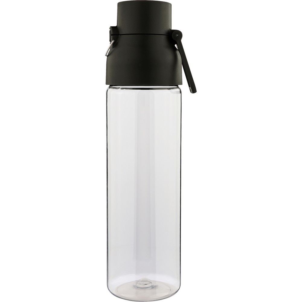 Butelka sportowa 750 ml z nadrukiem Twojego logo, materiał: metal, pp, silikon, tritan, kolor: czarny Butelka sportowa 750 ml z nadrukiem Twojego logo, materiał: metal, pp, silikon, tritan, kolor: czarny