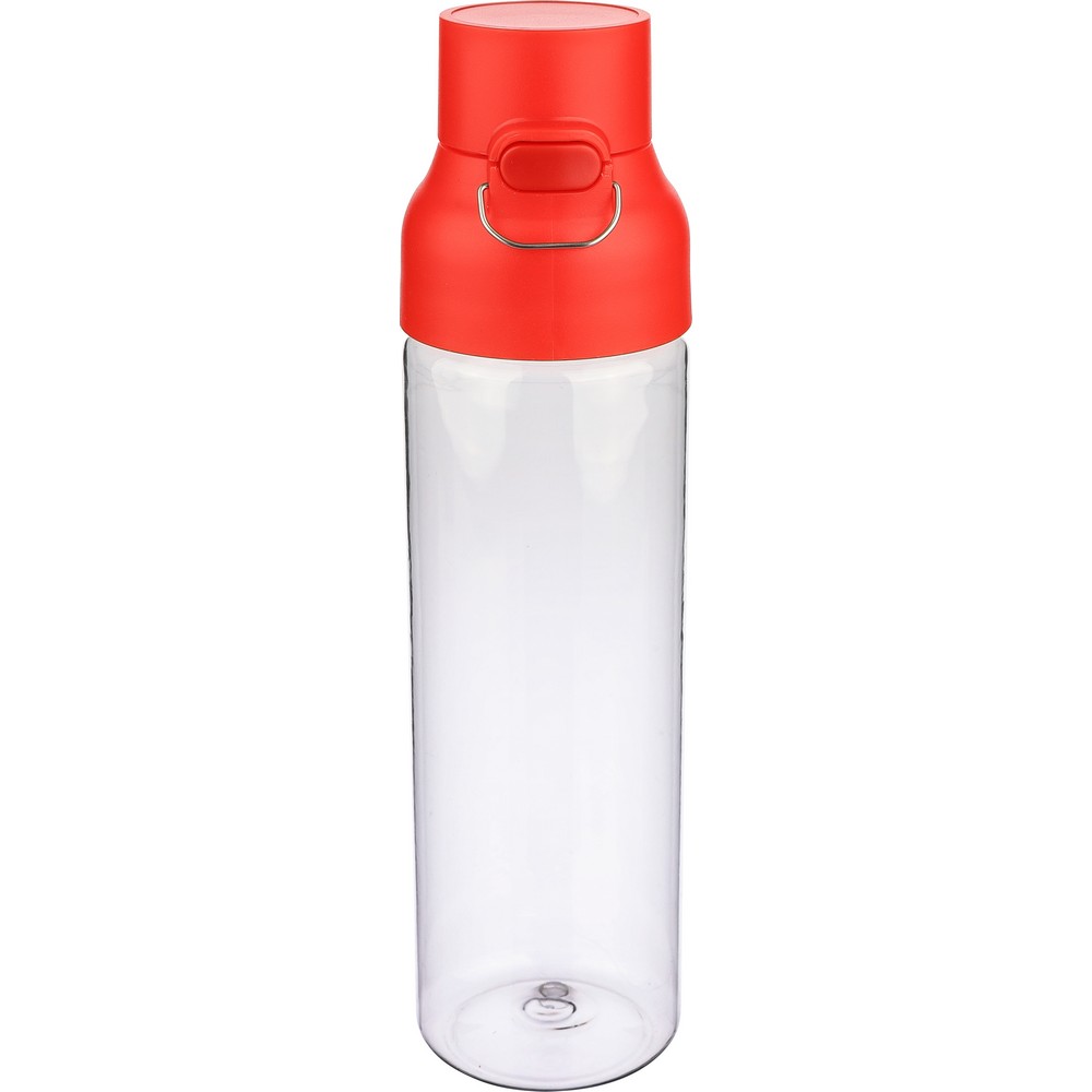 Butelka sportowa 750 ml z nadrukiem Twojego logo, materiał: metal, pp, silikon, tritan, kolor: czerwony Butelka sportowa 750 ml z nadrukiem Twojego logo, materiał: metal, pp, silikon, tritan, kolor: czerwony
