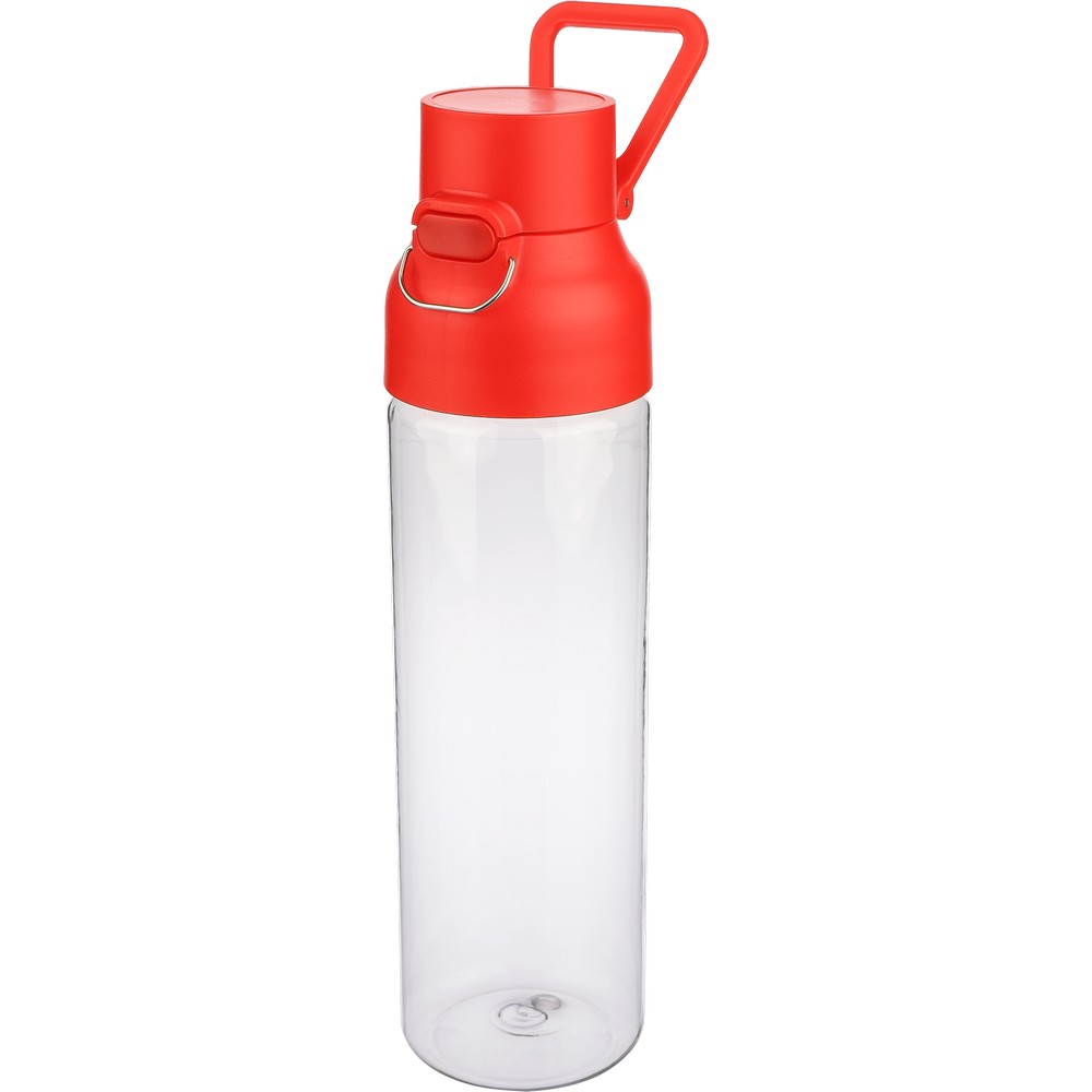 Butelka sportowa 750 ml z nadrukiem Twojego logo, materiał: metal, pp, silikon, tritan, kolor: czerwony Butelka sportowa 750 ml z nadrukiem Twojego logo, materiał: metal, pp, silikon, tritan, kolor: czerwony