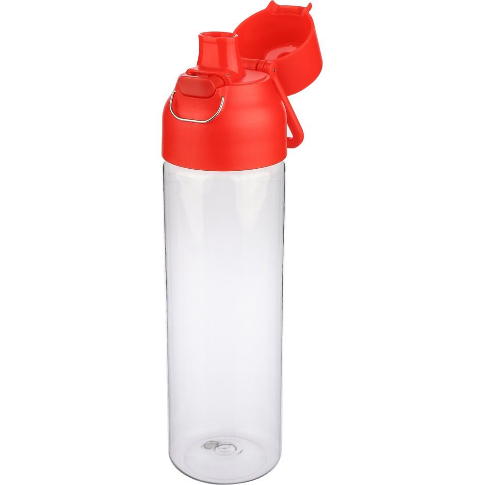 Butelka sportowa 750 ml z nadrukiem Twojego logo, materiał: metal, pp, silikon, tritan, kolor: czerwony Butelka sportowa 750 ml z nadrukiem Twojego logo, materiał: metal, pp, silikon, tritan, kolor: czerwony