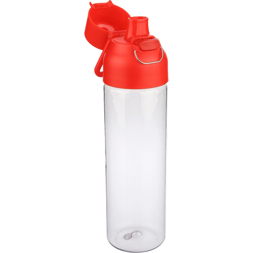 Butelka sportowa 750 ml z nadrukiem Twojego logo, materiał: metal, pp, silikon, tritan, kolor: czerwony Butelka sportowa 750 ml z nadrukiem Twojego logo, materiał: metal, pp, silikon, tritan, kolor: czerwony