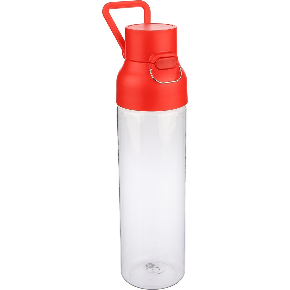 Butelka sportowa 750 ml z nadrukiem Twojego logo, materiał: metal, pp, silikon, tritan, kolor: czerwony Butelka sportowa 750 ml z nadrukiem Twojego logo, materiał: metal, pp, silikon, tritan, kolor: czerwony