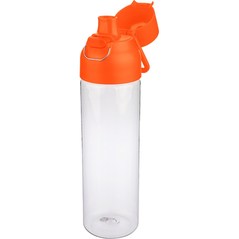 Butelka sportowa 750 ml z nadrukiem Twojego logo, materiał: metal, pp, silikon, tritan, kolor: pomarańczowy Butelka sportowa 750 ml z nadrukiem Twojego logo, materiał: metal, pp, silikon, tritan, kolor: pomarańczowy