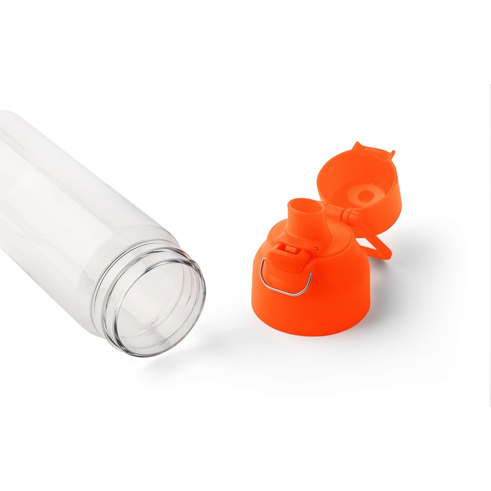 Butelka sportowa 750 ml z nadrukiem Twojego logo, materiał: metal, pp, silikon, tritan, kolor: pomarańczowy Butelka sportowa 750 ml z nadrukiem Twojego logo, materiał: metal, pp, silikon, tritan, kolor: pomarańczowy