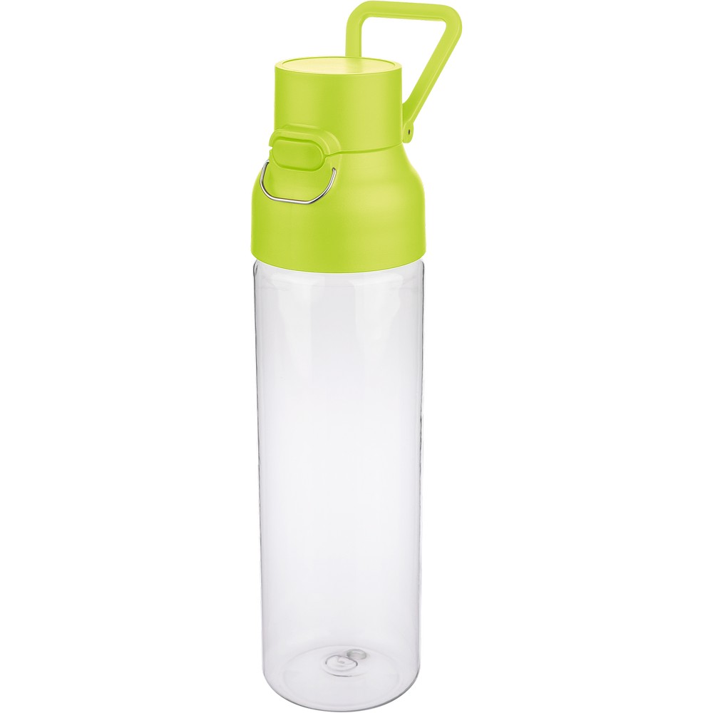 Butelka sportowa 750 ml z nadrukiem Twojego logo, materiał: metal, pp, silikon, tritan, kolor: limonkowy Butelka sportowa 750 ml z nadrukiem Twojego logo, materiał: metal, pp, silikon, tritan, kolor: limonkowy