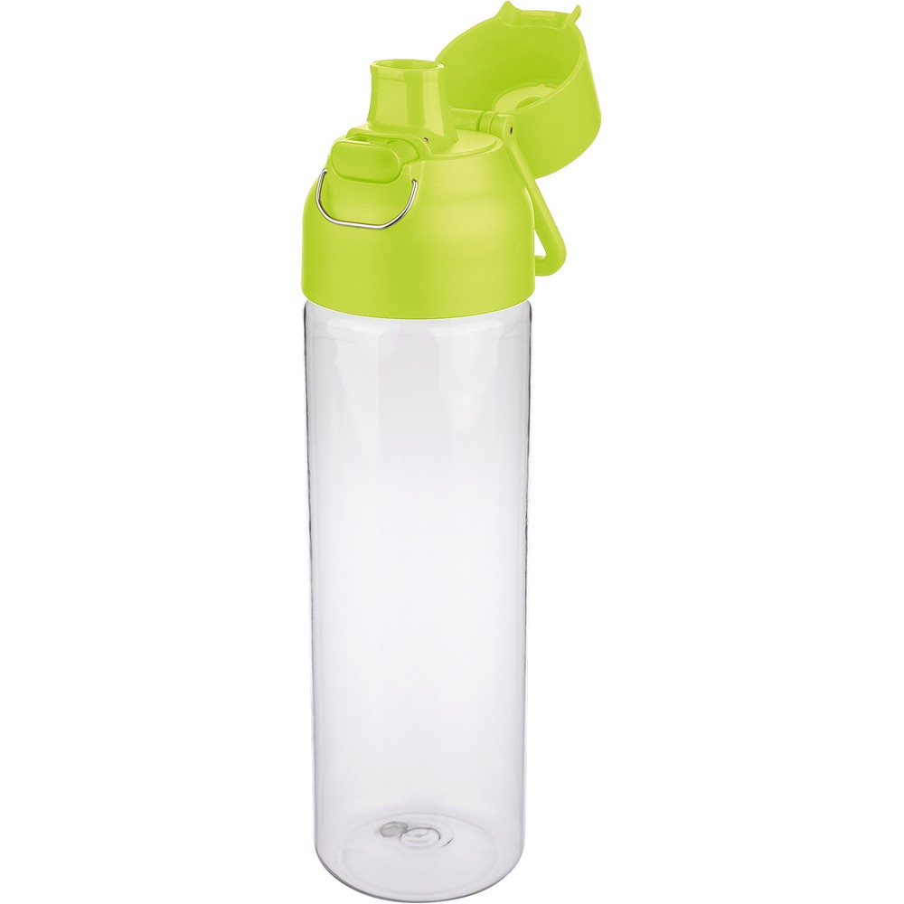 Butelka sportowa 750 ml z nadrukiem Twojego logo, materiał: metal, pp, silikon, tritan, kolor: limonkowy Butelka sportowa 750 ml z nadrukiem Twojego logo, materiał: metal, pp, silikon, tritan, kolor: limonkowy