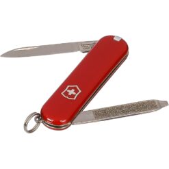 Nóż wielofunkcyjny Victorinox Escort Red z nadrukiem Twojego logo, materiał: stal nierdzewna, stal, kolor: czerwony