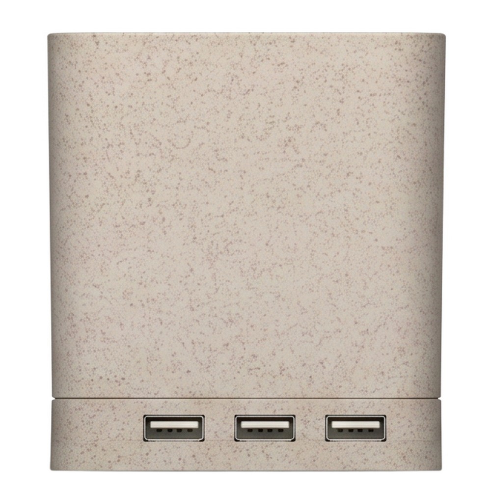Ładowarka bezprzewodowa 5W ze słomy pszenicznej, hub USB 2.0, pojemnik na przybory do pisania, stojak na telefon z nadrukiem Twojego logo, materiał: plastik, słoma pszeniczna, kolor: neutralny Ładowarka bezprzewodowa 5W ze słomy pszenicznej, hub USB 2.0, pojemnik na przybory do pisania, stojak na telefon z nadrukiem Twojego logo, materiał: plastik, słoma pszeniczna, kolor: neutralny