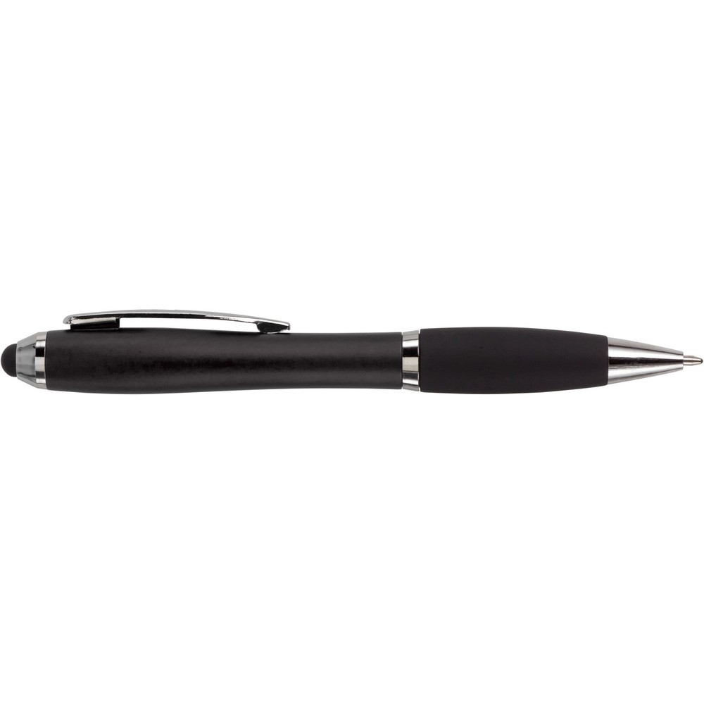Długopis, touch pen z nadrukiem Twojego logo, materiał: metal, plastik, guma, kolor: czarny Długopis, touch pen z nadrukiem Twojego logo, materiał: metal, plastik, guma, kolor: czarny