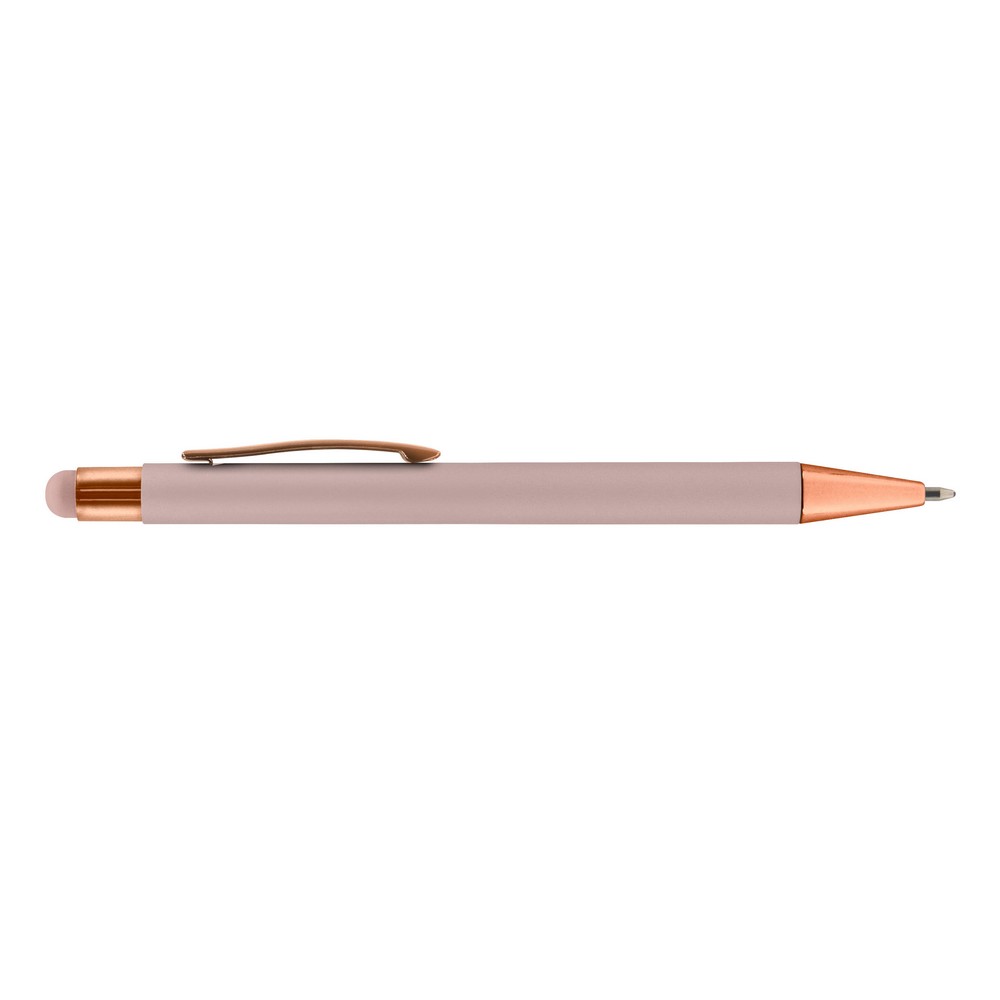 Długopis, touch pen | Ida z nadrukiem Twojego logo, materiał: aluminium, kolor: różowy Długopis, touch pen | Ida z nadrukiem Twojego logo, materiał: aluminium, kolor: różowy
