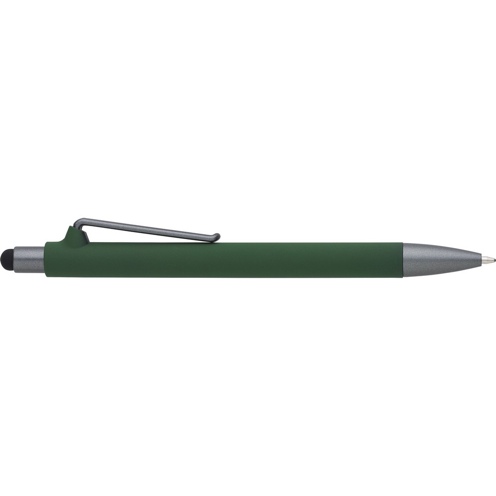 Długopis, touch pen z nadrukiem Twojego logo, materiał: metal, plastik, kolor: zielony Długopis, touch pen z nadrukiem Twojego logo, materiał: metal, plastik, kolor: zielony