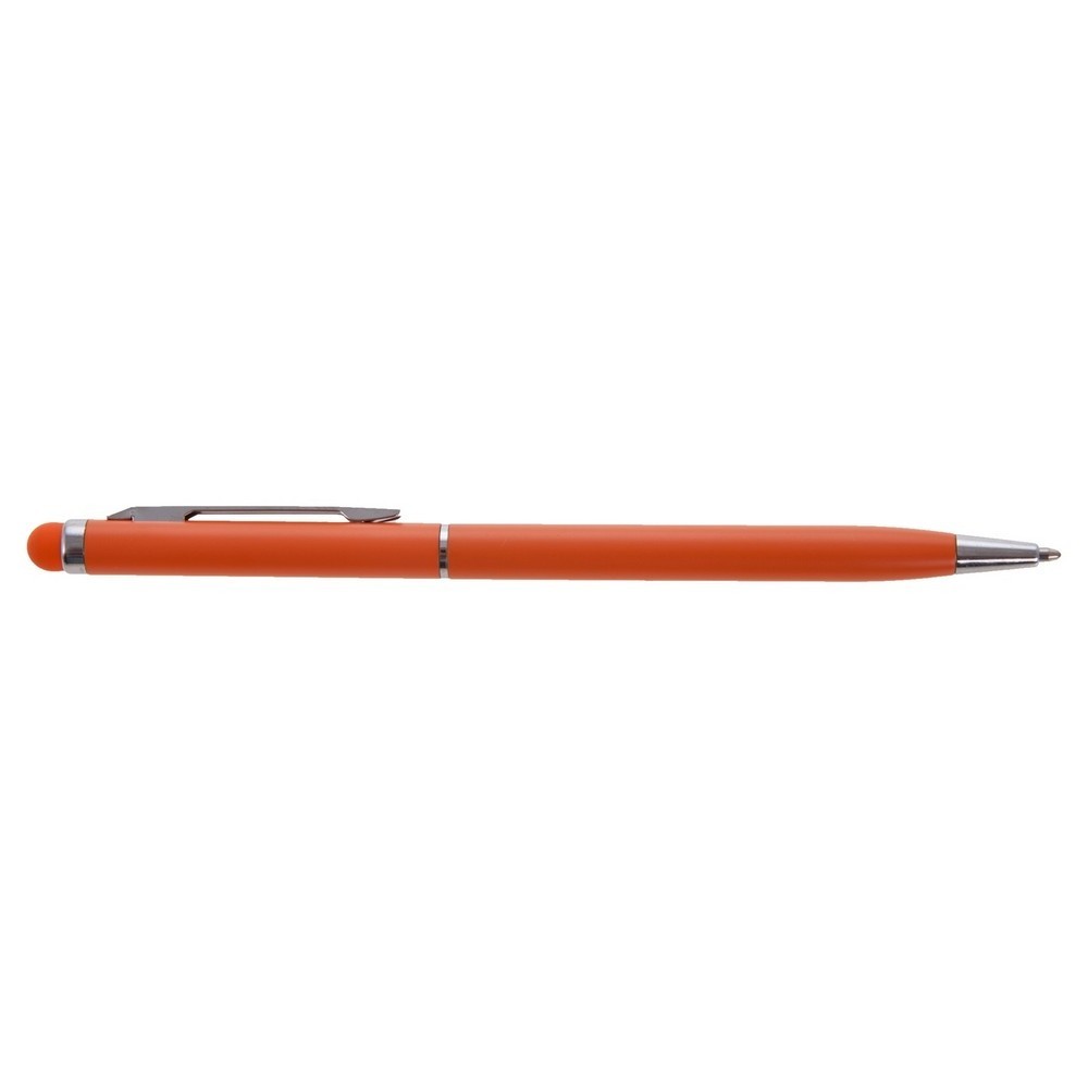 Długopis, touch pen | Dennis z nadrukiem Twojego logo, materiał: aluminium, kolor: pomarańczowy Długopis, touch pen | Dennis z nadrukiem Twojego logo, materiał: aluminium, kolor: pomarańczowy