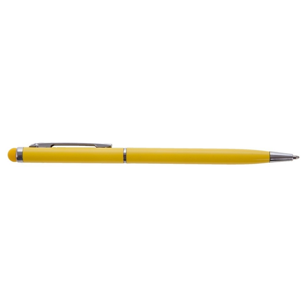 Długopis, touch pen | Dennis z nadrukiem Twojego logo, materiał: aluminium, kolor: żółty Długopis, touch pen | Dennis z nadrukiem Twojego logo, materiał: aluminium, kolor: żółty