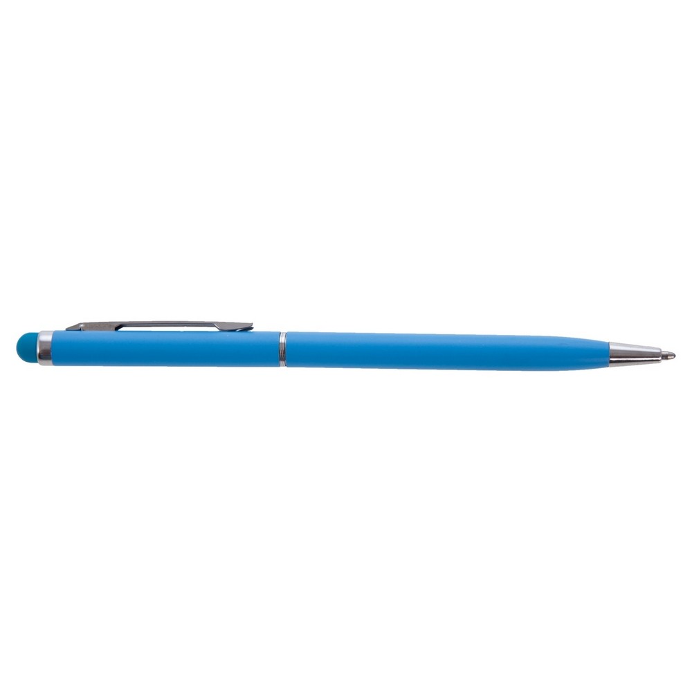 Długopis, touch pen | Dennis z nadrukiem Twojego logo, materiał: aluminium, kolor: błękitny Długopis, touch pen | Dennis z nadrukiem Twojego logo, materiał: aluminium, kolor: błękitny