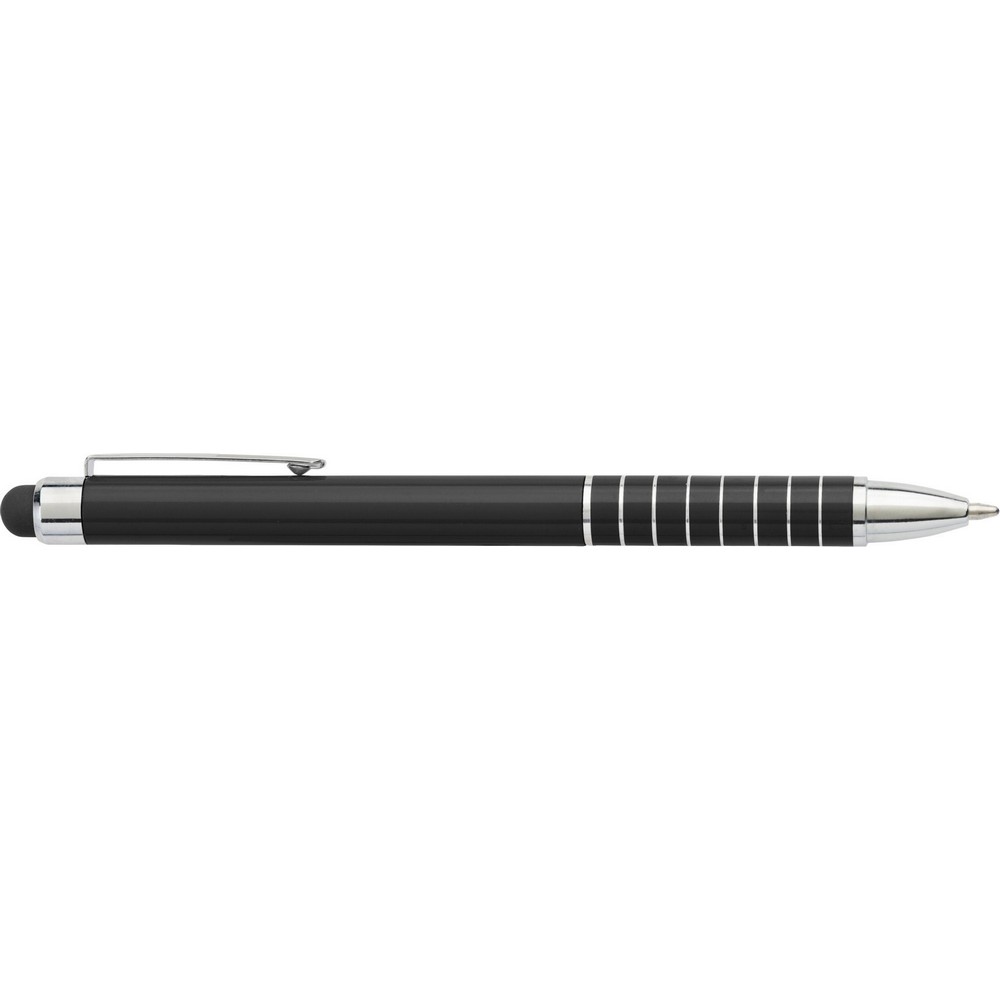 Długopis, touch pen z nadrukiem Twojego logo, materiał: aluminium, guma, kolor: czarny Długopis, touch pen z nadrukiem Twojego logo, materiał: aluminium, guma, kolor: czarny