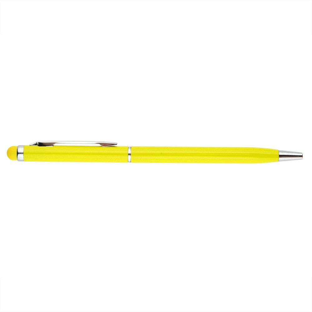 Długopis, touch pen | Raymond z nadrukiem Twojego logo, materiał: aluminium, kolor: żółty Długopis, touch pen | Raymond z nadrukiem Twojego logo, materiał: aluminium, kolor: żółty