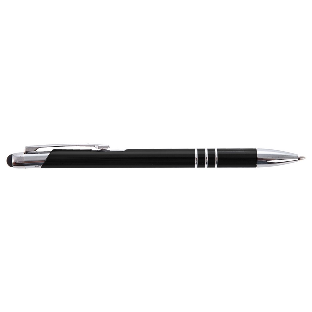 Długopis, touch pen | Zachary z nadrukiem Twojego logo, materiał: aluminium, kolor: czarny Długopis, touch pen | Zachary z nadrukiem Twojego logo, materiał: aluminium, kolor: czarny