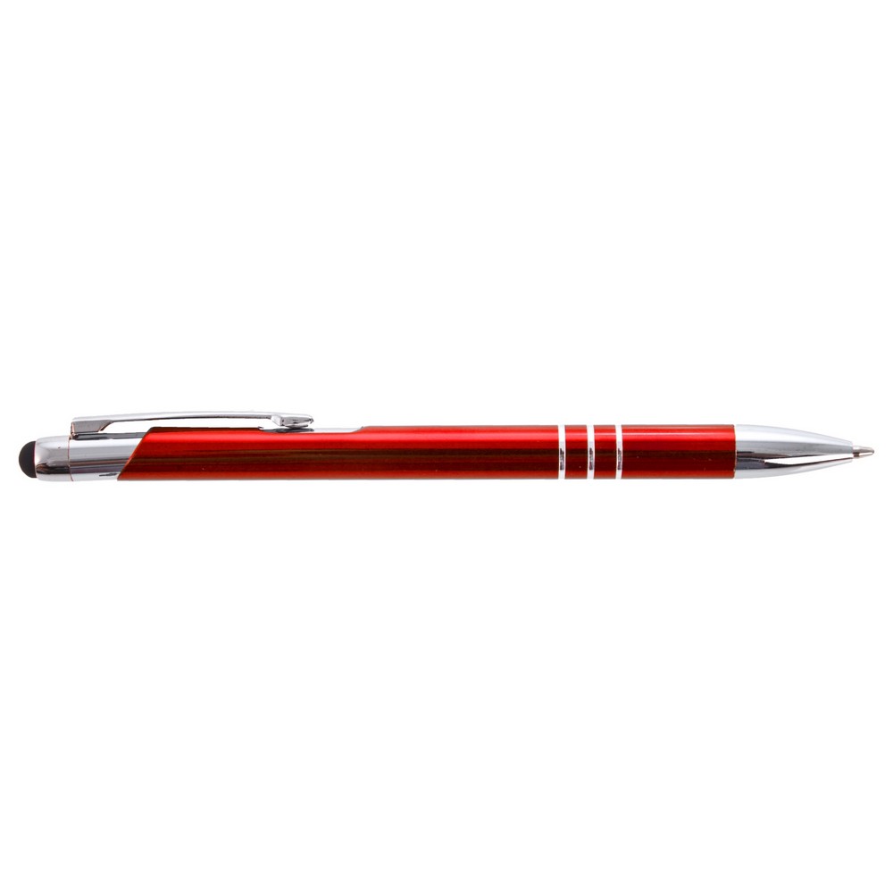 Długopis, touch pen | Zachary z nadrukiem Twojego logo, materiał: aluminium, kolor: czerwony Długopis, touch pen | Zachary z nadrukiem Twojego logo, materiał: aluminium, kolor: czerwony