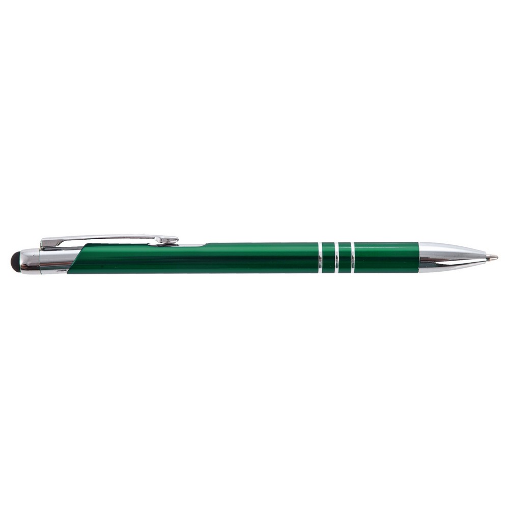Długopis, touch pen | Zachary z nadrukiem Twojego logo, materiał: aluminium, kolor: zielony Długopis, touch pen | Zachary z nadrukiem Twojego logo, materiał: aluminium, kolor: zielony
