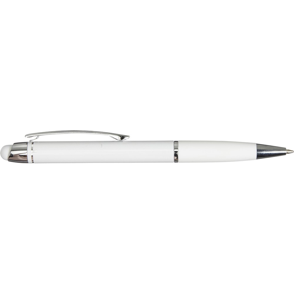 Długopis, touch pen z nadrukiem Twojego logo, materiał: plastik, aluminium, kolor: biały Długopis, touch pen z nadrukiem Twojego logo, materiał: plastik, aluminium, kolor: biały