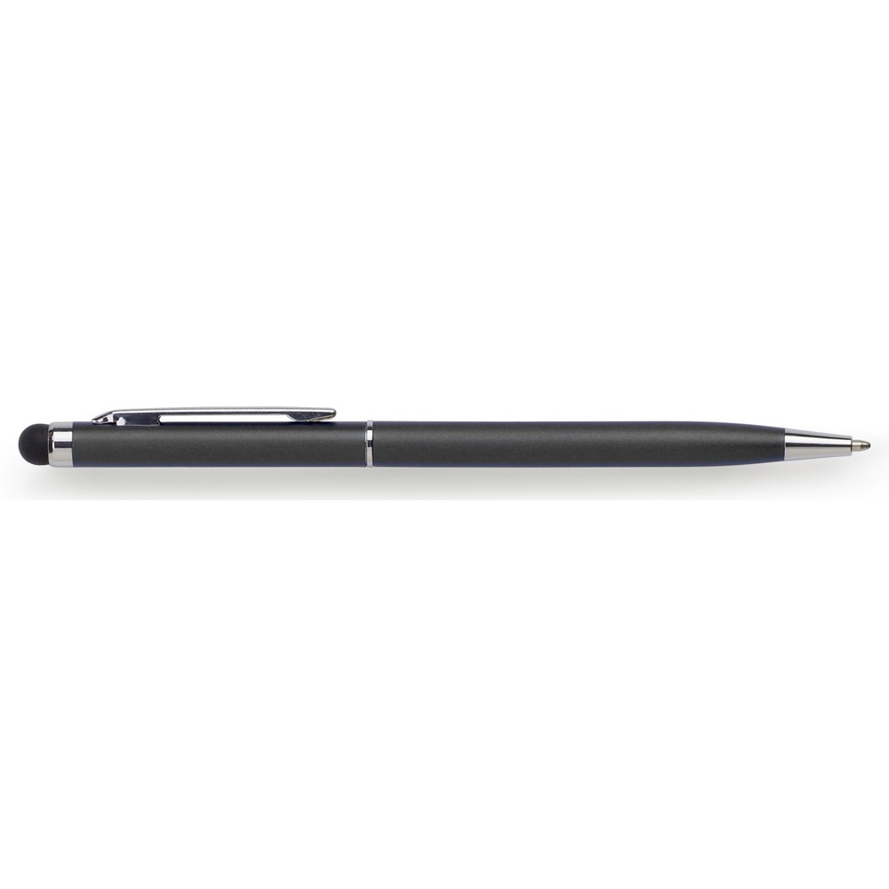 Długopis, touch pen z nadrukiem Twojego logo, materiał: metal, guma, kolor: czarny Długopis, touch pen z nadrukiem Twojego logo, materiał: metal, guma, kolor: czarny