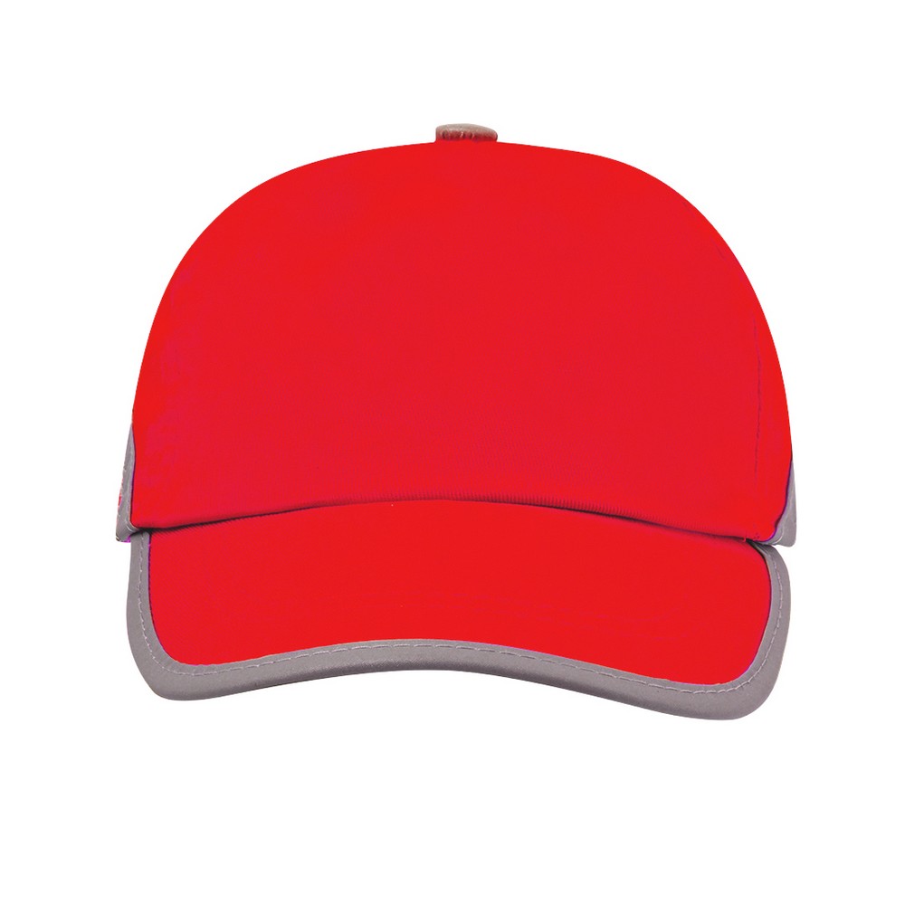Czapka z daszkiem z nadrukiem Twojego logo, materiał: bawełna, kolor: czerwony Czapka z daszkiem z nadrukiem Twojego logo, materiał: bawełna, kolor: czerwony