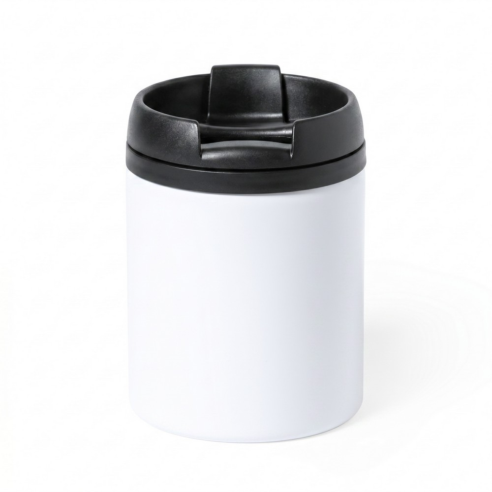 Kubek termiczny 160 ml z nadrukiem Twojego logo, materiał: stal nierdzewna, stal, kolor: biały Kubek termiczny 160 ml z nadrukiem Twojego logo, materiał: stal nierdzewna, stal, kolor: biały