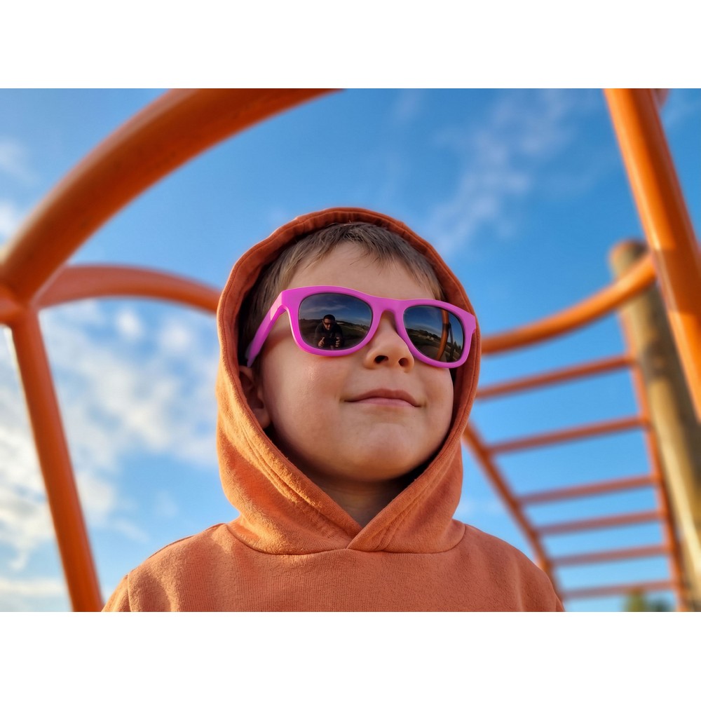 Okulary przeciwsłoneczne, rozmiar dziecięcy | Sia z nadrukiem Twojego logo, materiał: plastik, kolor: różowy Okulary przeciwsłoneczne, rozmiar dziecięcy | Sia z nadrukiem Twojego logo, materiał: plastik, kolor: różowy