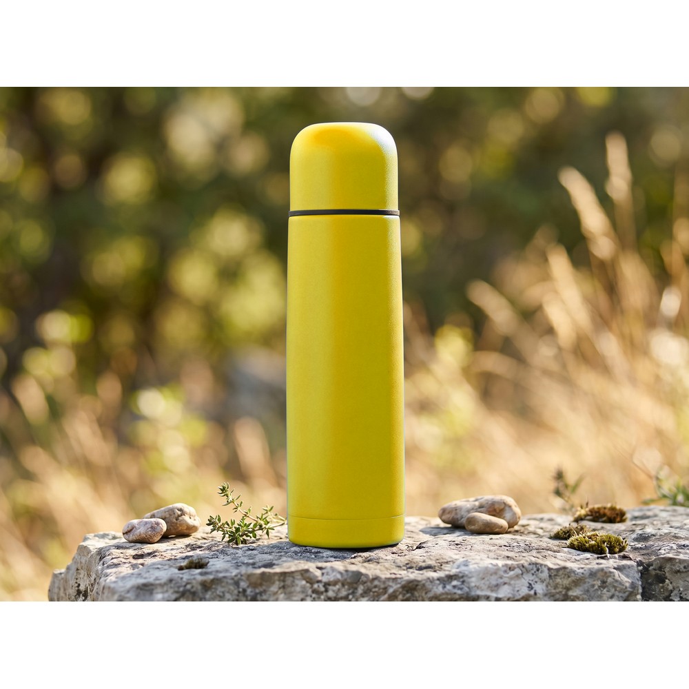 Termos 500 ml | Olympe z nadrukiem Twojego logo, materiał: stal nierdzewna, stal, kolor: żółty Termos 500 ml | Olympe z nadrukiem Twojego logo, materiał: stal nierdzewna, stal, kolor: żółty