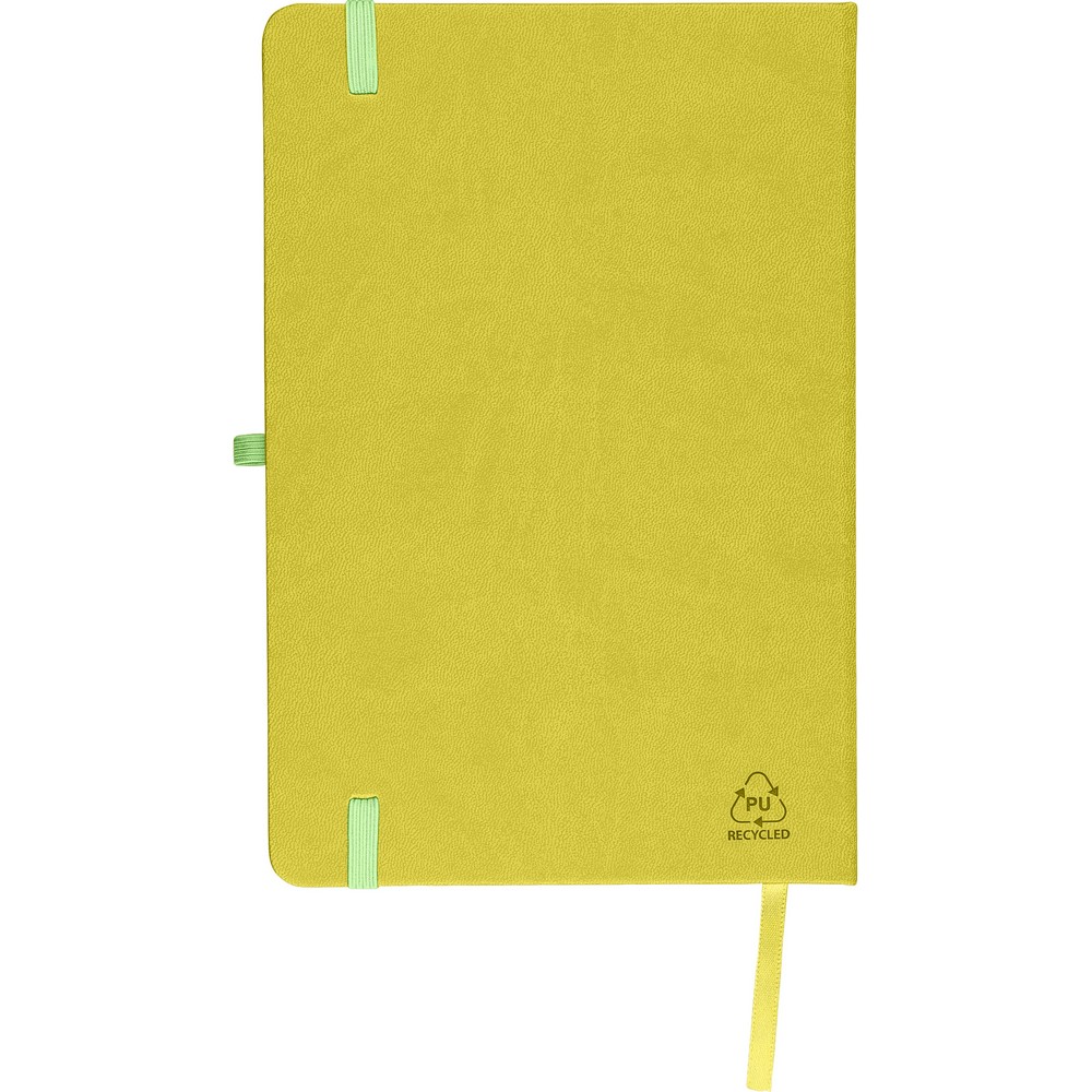 Notatnik A5 z nadrukiem Twojego logo, materiał: pu, papier, kolor: limonkowy Notatnik A5 z nadrukiem Twojego logo, materiał: pu, papier, kolor: limonkowy