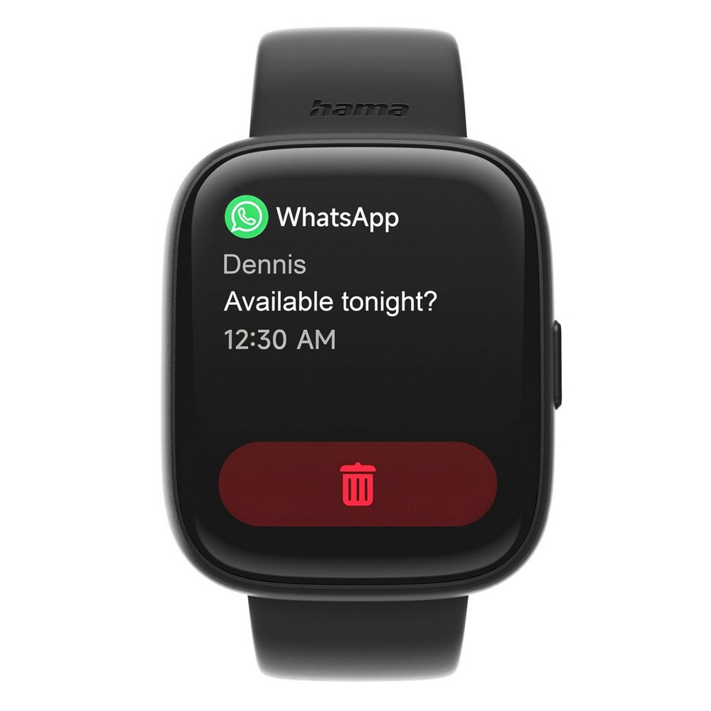 Monitor Aktywności Hama Smartwatch 4000 z nadrukiem Twojego logo, materiał: plastik, kolor: czarny Monitor Aktywności Hama Smartwatch 4000 z nadrukiem Twojego logo, materiał: plastik, kolor: czarny