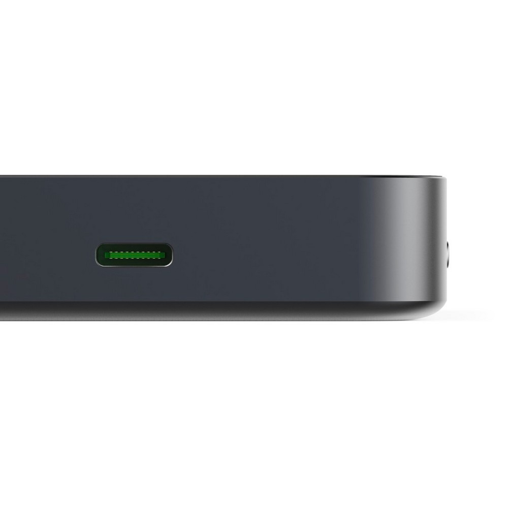 Magnetyczny power bank 10000 mAh Hama z nadrukiem Twojego logo, materiał: aluminium, kolor: czarny Magnetyczny power bank 10000 mAh Hama z nadrukiem Twojego logo, materiał: aluminium, kolor: czarny
