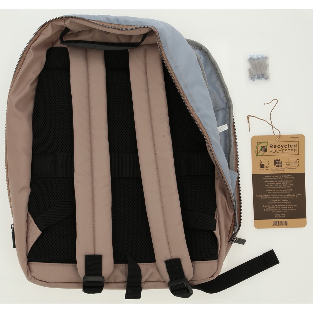 Plecak na laptopa 16,2" Hama Lightweight Premium z nadrukiem Twojego logo, materiał: poliester, kolor: beżowy Plecak na laptopa 16,2" Hama Lightweight Premium z nadrukiem Twojego logo, materiał: poliester, kolor: beżowy
