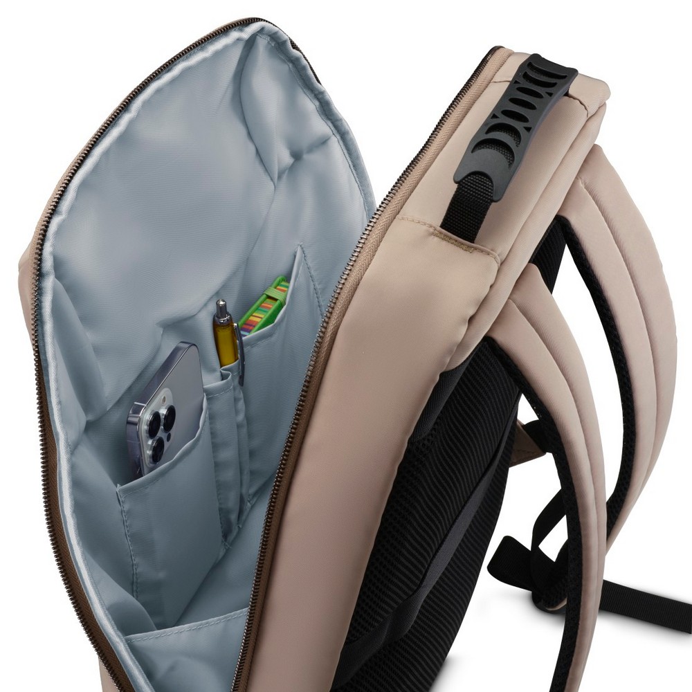 Plecak na laptopa 16,2" Hama Lightweight Premium z nadrukiem Twojego logo, materiał: poliester, kolor: beżowy Plecak na laptopa 16,2" Hama Lightweight Premium z nadrukiem Twojego logo, materiał: poliester, kolor: beżowy
