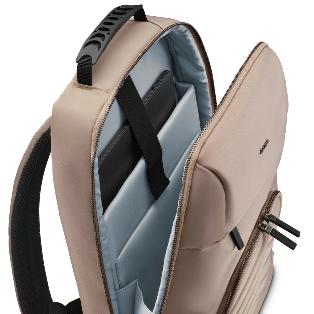 Plecak na laptopa 16,2" Hama Lightweight Premium z nadrukiem Twojego logo, materiał: poliester, kolor: beżowy Plecak na laptopa 16,2" Hama Lightweight Premium z nadrukiem Twojego logo, materiał: poliester, kolor: beżowy