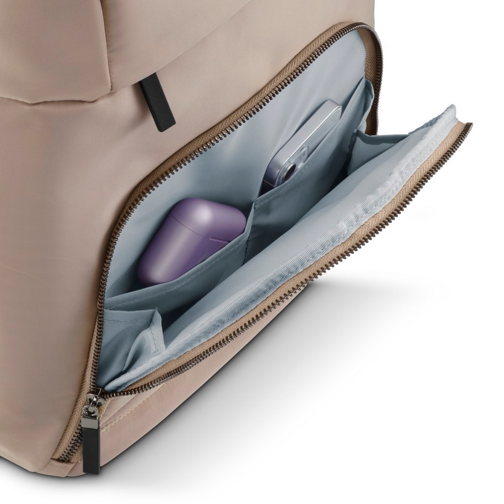 Plecak na laptopa 16,2" Hama Lightweight Premium z nadrukiem Twojego logo, materiał: poliester, kolor: beżowy Plecak na laptopa 16,2" Hama Lightweight Premium z nadrukiem Twojego logo, materiał: poliester, kolor: beżowy