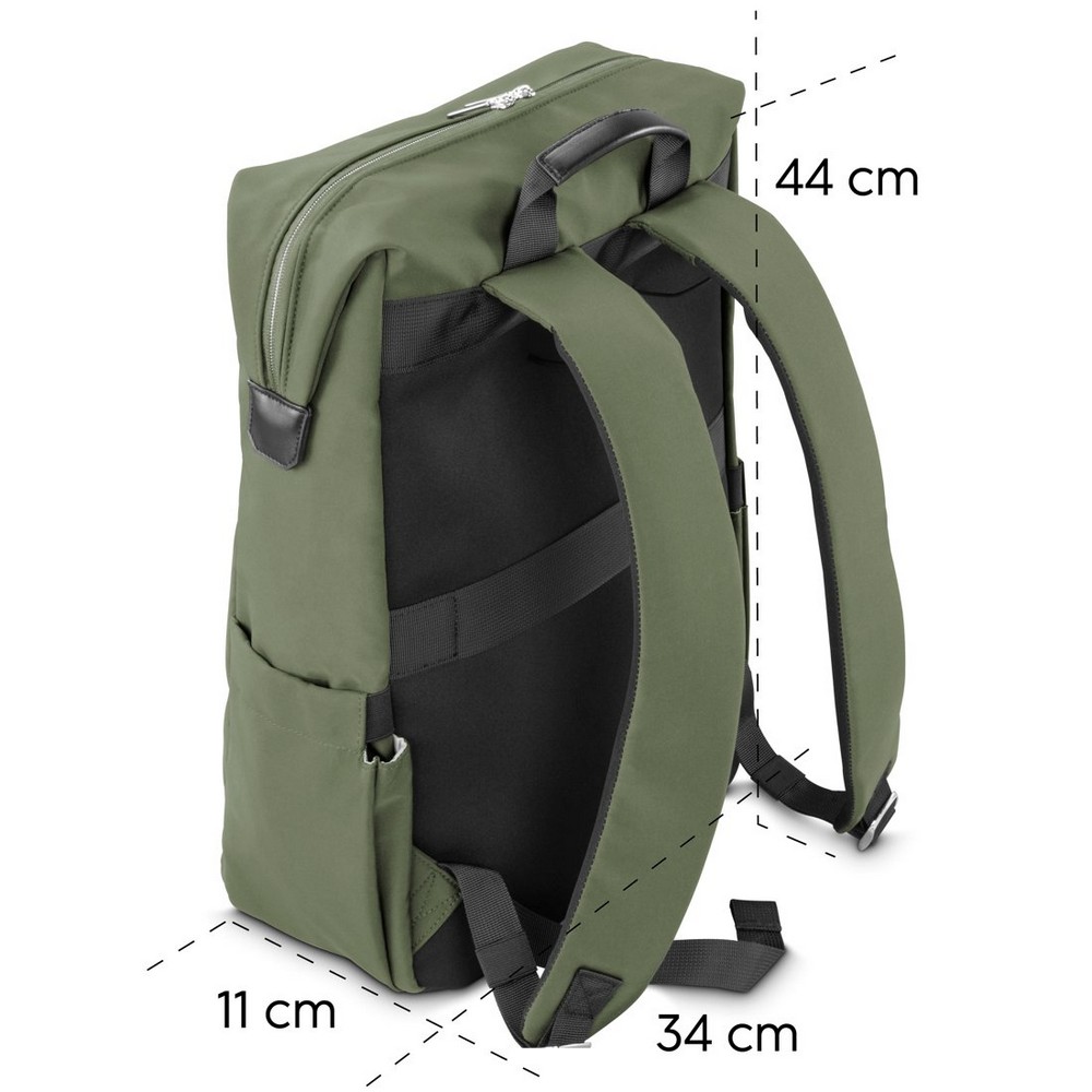 Plecak na laptopa 16,2" Hama Ultimate z nadrukiem Twojego logo, materiał: poliester, kolor: zielony Plecak na laptopa 16,2" Hama Ultimate z nadrukiem Twojego logo, materiał: poliester, kolor: zielony